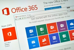 screen image of Microsoft Office 365